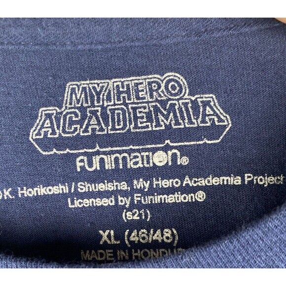My Hero Academia T-Shirt  Mens‎ XL X-Large 46/48 Anime Navy Blue Funimation - Picture 4 of 7